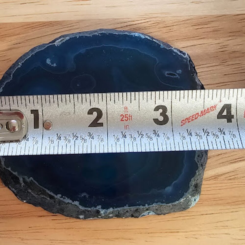 9 Geode Slice Bundle - Blue, Purple, Green - Size variety Small to Large - Picture 4 of 9